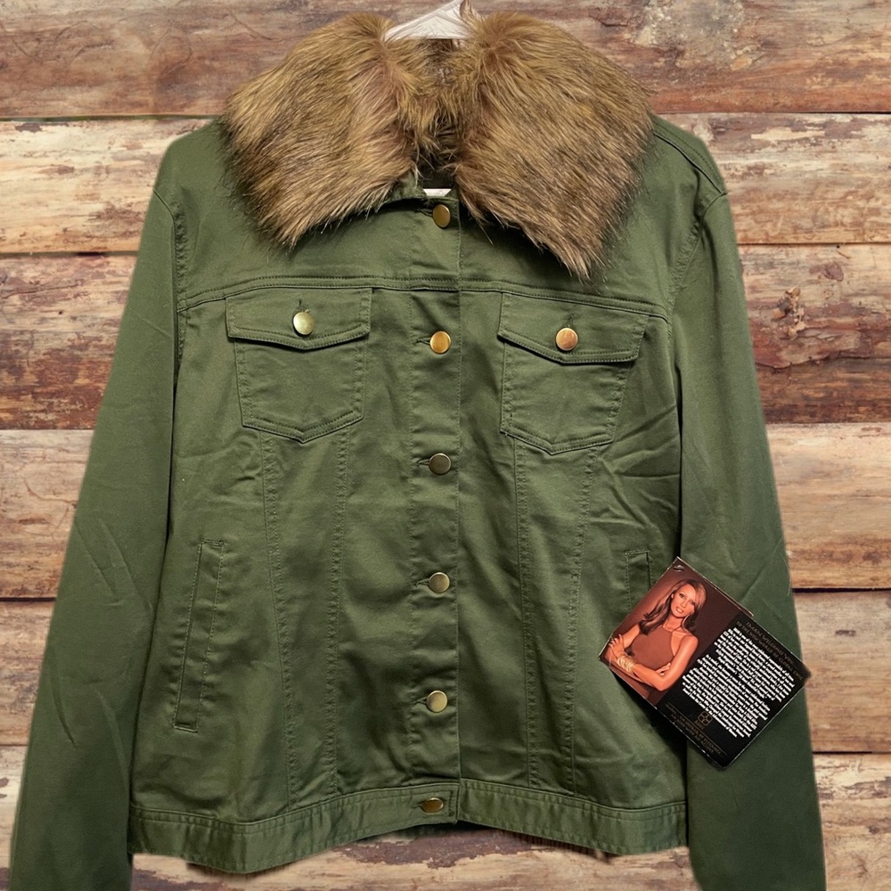 IMAN Dark Green Coat